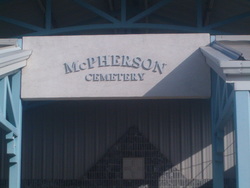 McPherson Cemetery sign