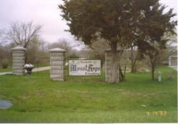 Mount Hope Cemetery sign